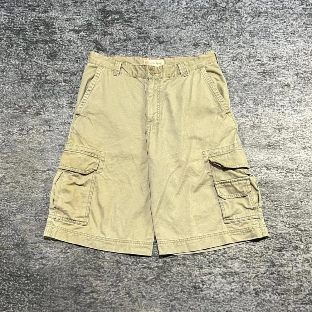 Vintage Y2K Mossimo Cargo Shorts Mens 36‎ Beige Baggy Utility Skater